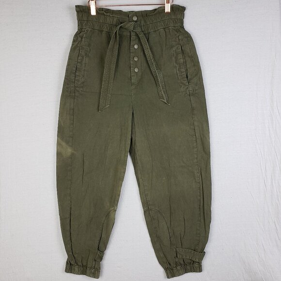 Sea New York Olive Green Cropped Pants - Picture 3 of 15